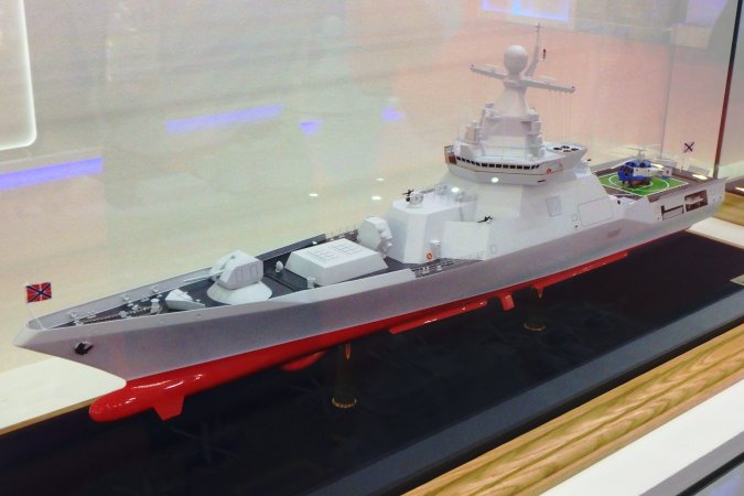 Multirole corvette-subclass ship designed by the Krylov center