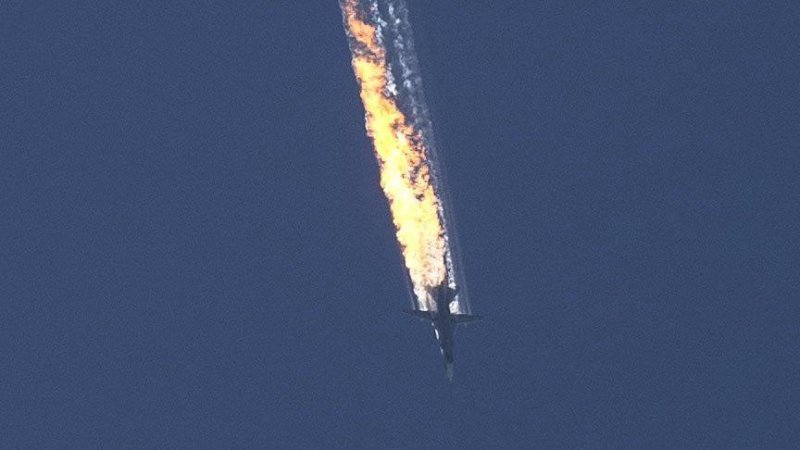 Su-24 crashing Su-24 crashing