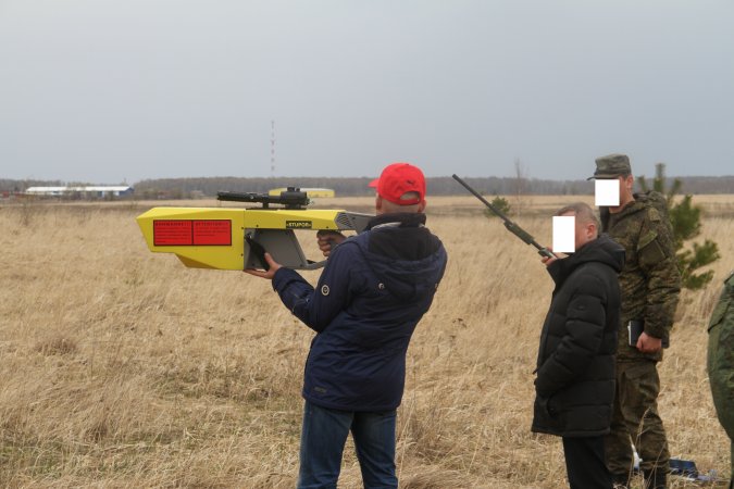 Testing of the dronegun at Kolomna range