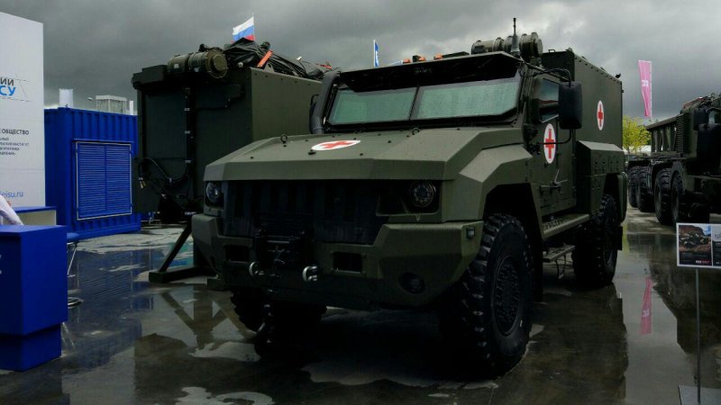 Medical armored car based on 10-seat K-53949