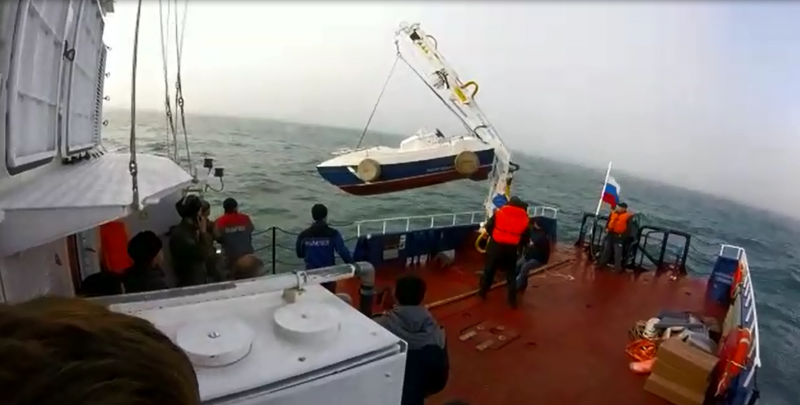 Attempted launch of the Russian FSB’s patrol craft Lamantin