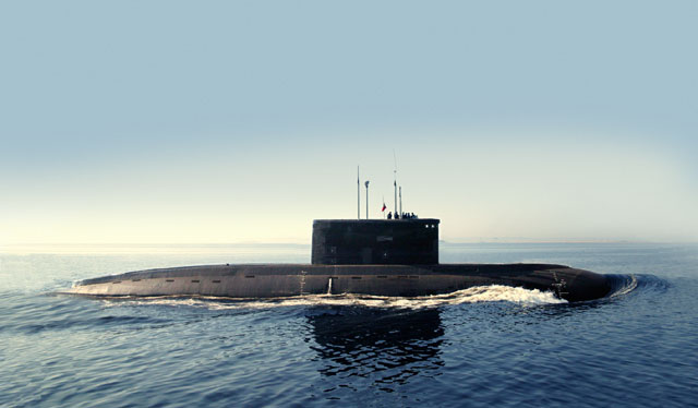 A Project 636 Varshavyanka diesel electric submarine