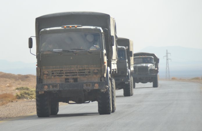 Russian truck convoy, East Homs