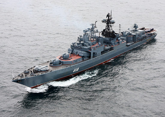 Russian Navy's destroyer Severomorsk