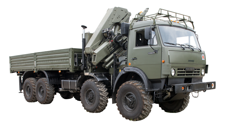 Military boom truck KMV-20K