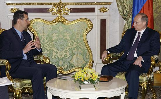 Meeting of Assad with Putin in the Kremlin (archive photo)