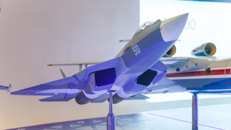 Model of 5G fighter PAK FA (T-50)