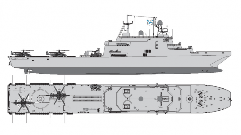 An image variant of the second series of Project 11711 landing ship